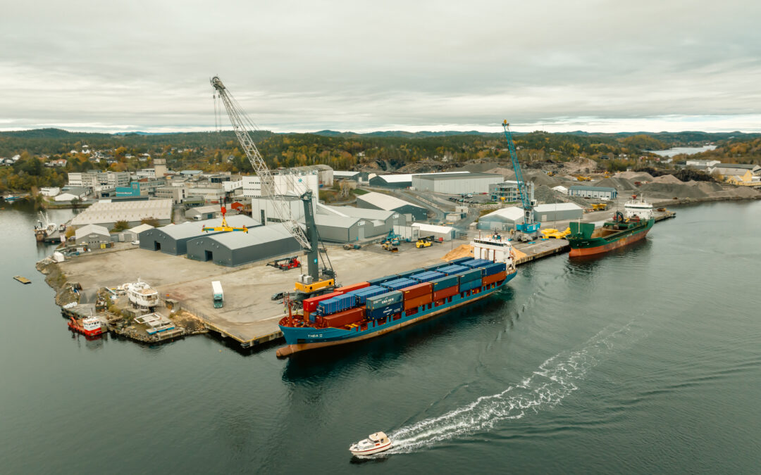 Battery production equipment inaugurates a new container terminal in Arendal